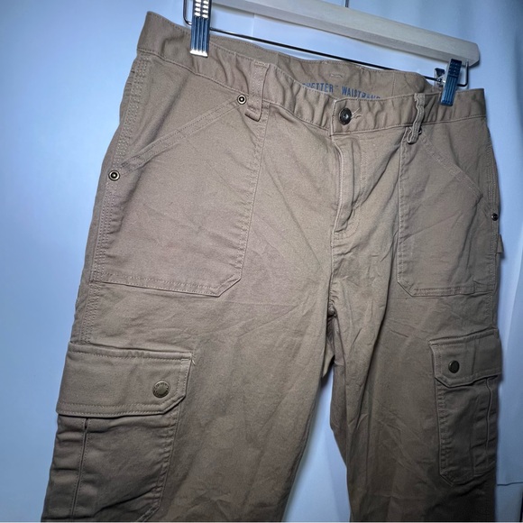Women's DuluthFlex Curves setter Relaxed Leg Cargo Pants camel size 10 / 31 - Picture 5 of 16